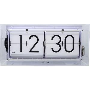 NeXtime Настолен часовник Big Flip Clear прозрачен (5209TR) Будилник