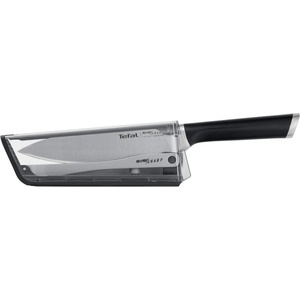 Tefal Комплект готварски нож и точило за ножове Tefal K2569004, неръждаема стомана, черен (K2569004)