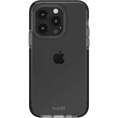 Holdit Калъф Holdit - Seethru, iPhone 15 Pro, черен (7330985159664)