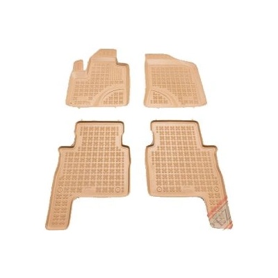 Гумени стелки за HYUNDAI Santa Fe II (2006-2012) - тип леген бежов