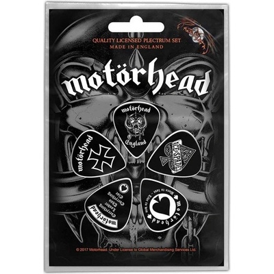 CurePink Kytarová trsátka Motörhead: England set 5 kusů