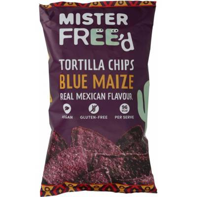 Mister Free´d tortilové čipsy modrá kukurica 135 g