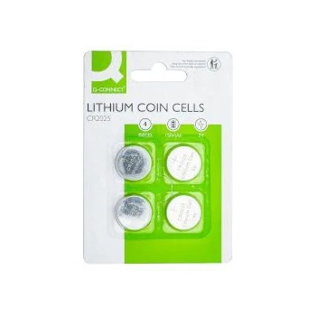 Image 1 of Q-CONNECT Батерия литиева CR2025 3V 150mAh 4бр блистер