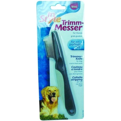 Trixie trimovací nůž s hrubými zuby 19 cm – Sleviste.cz