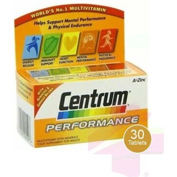 Centrum Хранителна добавка Мултивитамини с Гинко билоба, Centrum Performance Multivitamin 30 Tablets for Mental and Physical Performance