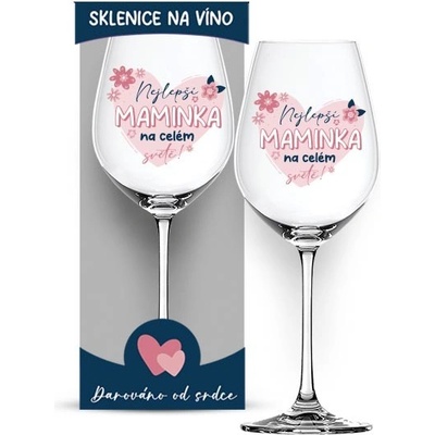 Nekupto Sklenice na víno Nejlepší maminka na celém světě Den matek 440 ml