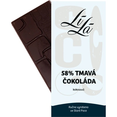 LíLá 58% hořká s kokosem a kokosovým cukrem 50 g