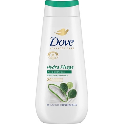 Dove Advanced Care Hydra Pflege sprchový krém s aloe vera a březovou vodou 225 ml