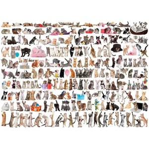 EUROGRAPHICS - Puzzle The World of Cats - 1 000 piese