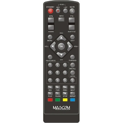 Dálkový ovladač Mascom MC750T2 HD