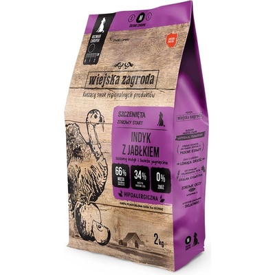 Wiejska Zagroda Turkey with apple M Puppy 9 kg