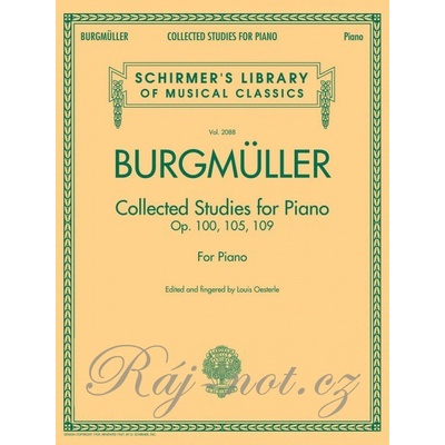 BURGMÜLLER Collected Studies For Piano, Op.100, Op.105, Op.109