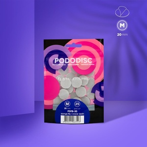 STALEKS Спонж файлове за диск за педикюр Pododisc M /25 бр. / (PDFB-20)