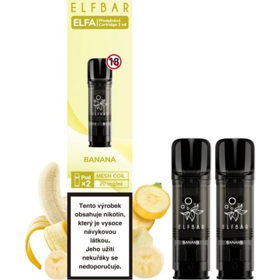 ElfBar Elfa Pro cartridge Banana 2x2ml 20 mg
