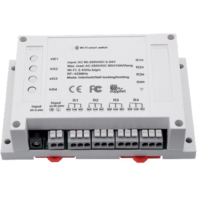 ELMARK Smart wifi 4- КАНАЛЕН КЛЮЧ ЗА din ШИНА (195006)