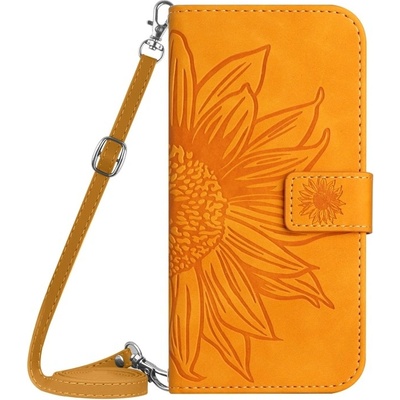 VSECHNONAMOBIL 79484 ART SUNFLOWER Peněženkový obal se šňůrkou pro Sony Xperia 10 VI žlutý – Zboží Živě