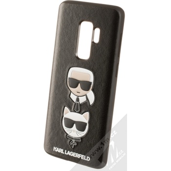 Pouzdro Karl Lagerfeld Karl and Choupette s motivem Samsung Galaxy S9 Plus černé