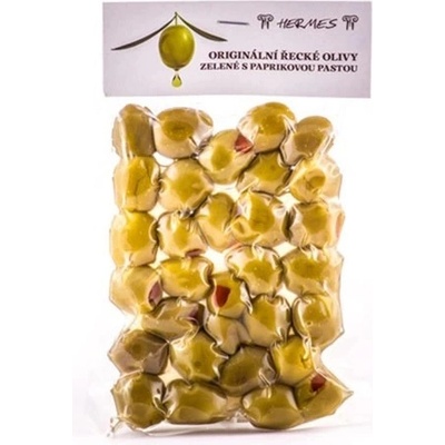 HERMES Vacum zelené olivy s papričkou 150 g