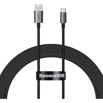 Baseus Кабел Superior USB - USB-C, 100W, 2.0 м, черен - Baseus