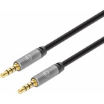 Manhattan Кабел Manhattan 356008, от Jack 3.5mm(м) към Jack 3.5mm(м), 3m, черен (356008)