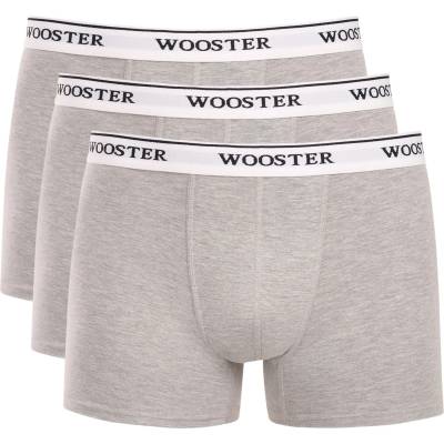 Wooster Набор от три - мъжки боксерки Wooster сиви Wooster | Siv | МЪЖЕ | XXL