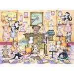 Ravensburger - Puzzle Vintage Collection: Crazy Cats: Tabby & Co - 500 piese