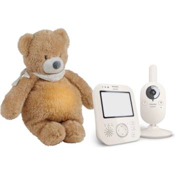 Philips Avent Baby Monitor SCD891/26+NATTOU Sleepy Bear Pale Brown подаръчен комплект за бебета 0 m+