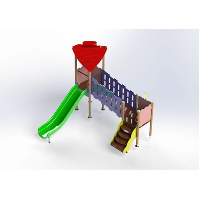 Playfactory КЪЩА ЗА ИГРА С МОСТ ph0001-1 (ph0001-1)