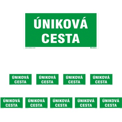 Walteco Úniková cesta, 200x100mm, samolepka Množstvo: 10 ks , 20163BP2