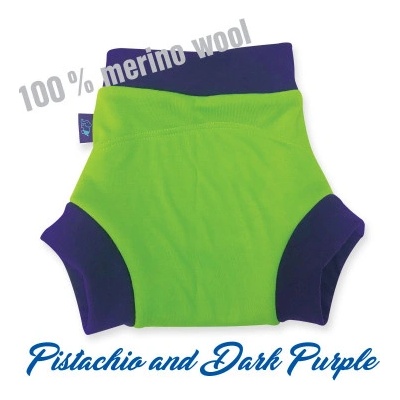 Bambi Roxy Vlnené shorties S 100% Merino Pistachio
