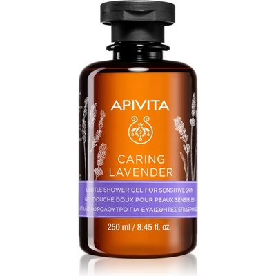 APIVITA Caring Lavender нежен душ гел за чувствителна кожа 250ml