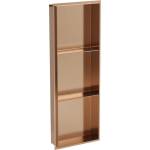 Mexen X-Wall-NR вдлъбната етажерка без фланец с рафт 90 x 30 см, четкана мед (19C1903010S)