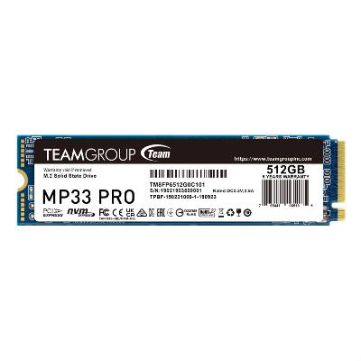 SSD 512GB TEAM GROUP MP33 PRO, M. 2 2280, PCIe Gen3x4 with NVMe - TM8FPD512G0C101 (69605)