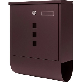 Pepita водоустойчива пощенска кутия с плексигласов прозорец - кафяво (YG14)