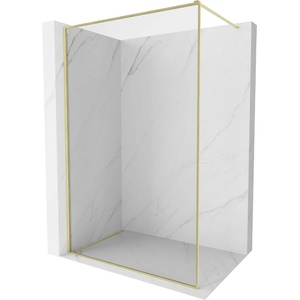 Mexen Kioto-F стена за душ Walk-in с рамка 105 x 202 см, прозрачен 8 mm, злато матирано - 800-105-104-55-00 (800-105-104-55-00)