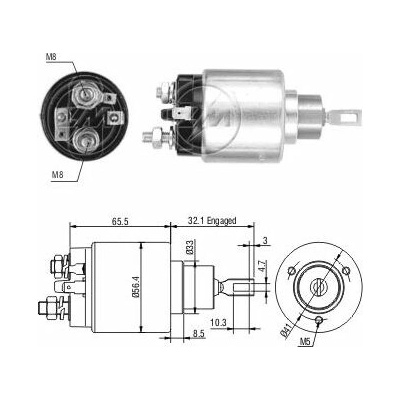 Spínač startéru Bosch 9000082036, 9330081058