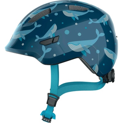 ABUS Детска каска за велосипед ABUS Kid's Smiley 3.0 Bike helmet - Blue Whale - размер M 50-55 cm (851-1165-0212)