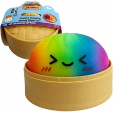 Kawaii Antistresový mačkací knedlíček Squishy Dumpling 8 5cm duhový
