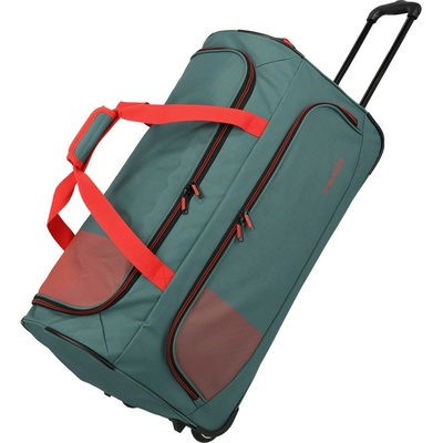 Travelite Пътна чанта Travelite Basics Fresh Wheeled duffle L Green/orange Travelite | Mnogotsveten | МЪЖЕ | UNI