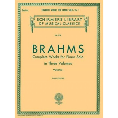 Complete Works for Piano Solo - Volume 1: Schirmer Library of Classics Volume 1728 Piano Solo