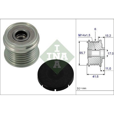 Voľnobežka alternátora Schaeffler INA 535 0024 10