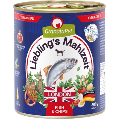 Granatapet Liebling's Mahlzeit City Tour Londýn Fish & Chips 6 x 800 g
