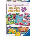 Ravensburger Детски пъзел Ravensburger 4 в 1 - Сладки динозаври (12004249) - ozone