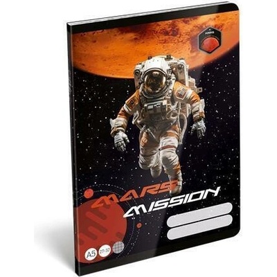 LIZZYSULI Sešit Mars Mission 27 32 A5 čtverečkovaný
