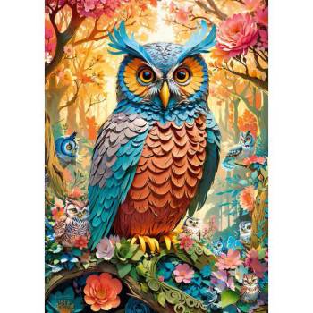 Cherry Pazzi - Puzzle Quilled Owl - 1 000 piese