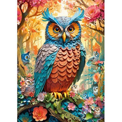 Cherry Pazzi - Puzzle Quilled Owl - 1 000 piese
