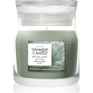 Yankee Candle Silver Sage & Pine ароматна свещ Signature 110 гр