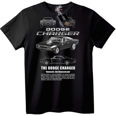 NOONEBRAND Dodge Charger Car Mania T-Shirt - 2XL, Black