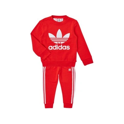 adidas teplákové soupravy CREW Set červená