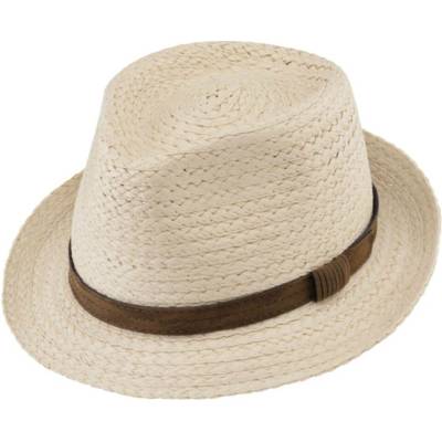 Fiebig Headwear since 1903 Unisex letní klobouk Trilby Natur